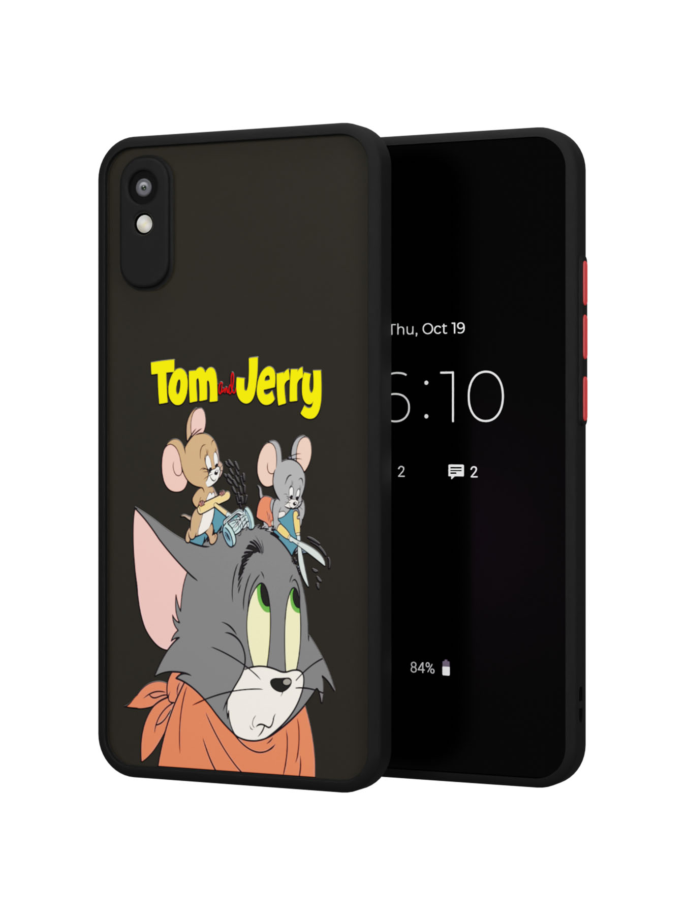 Противоударный чехол для Xiaomi Redmi 9A "NOVEL: Том и Джери"
