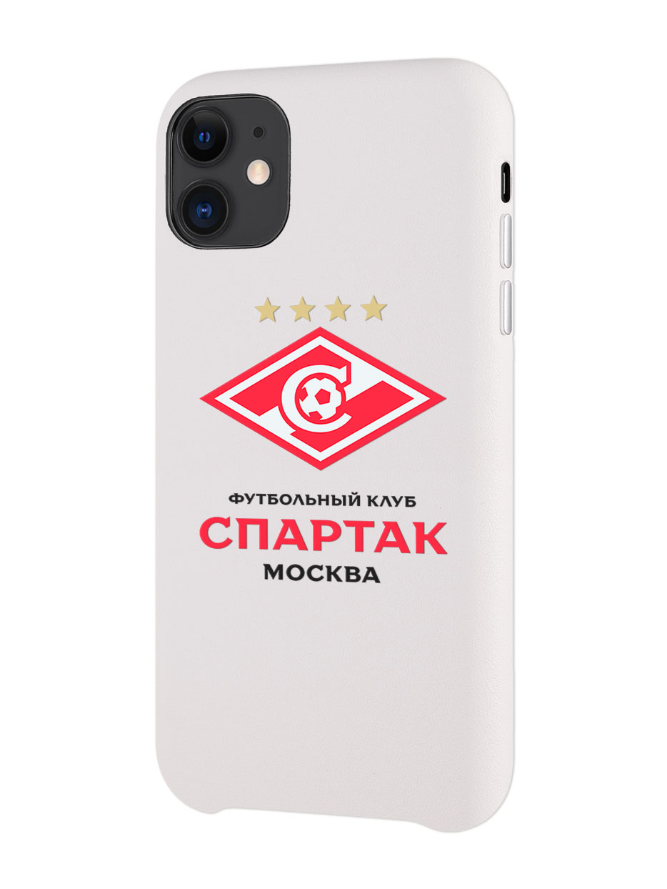 Кожаный чехол для Apple iPhone 11 "Российский футбольный клуб Спартак"