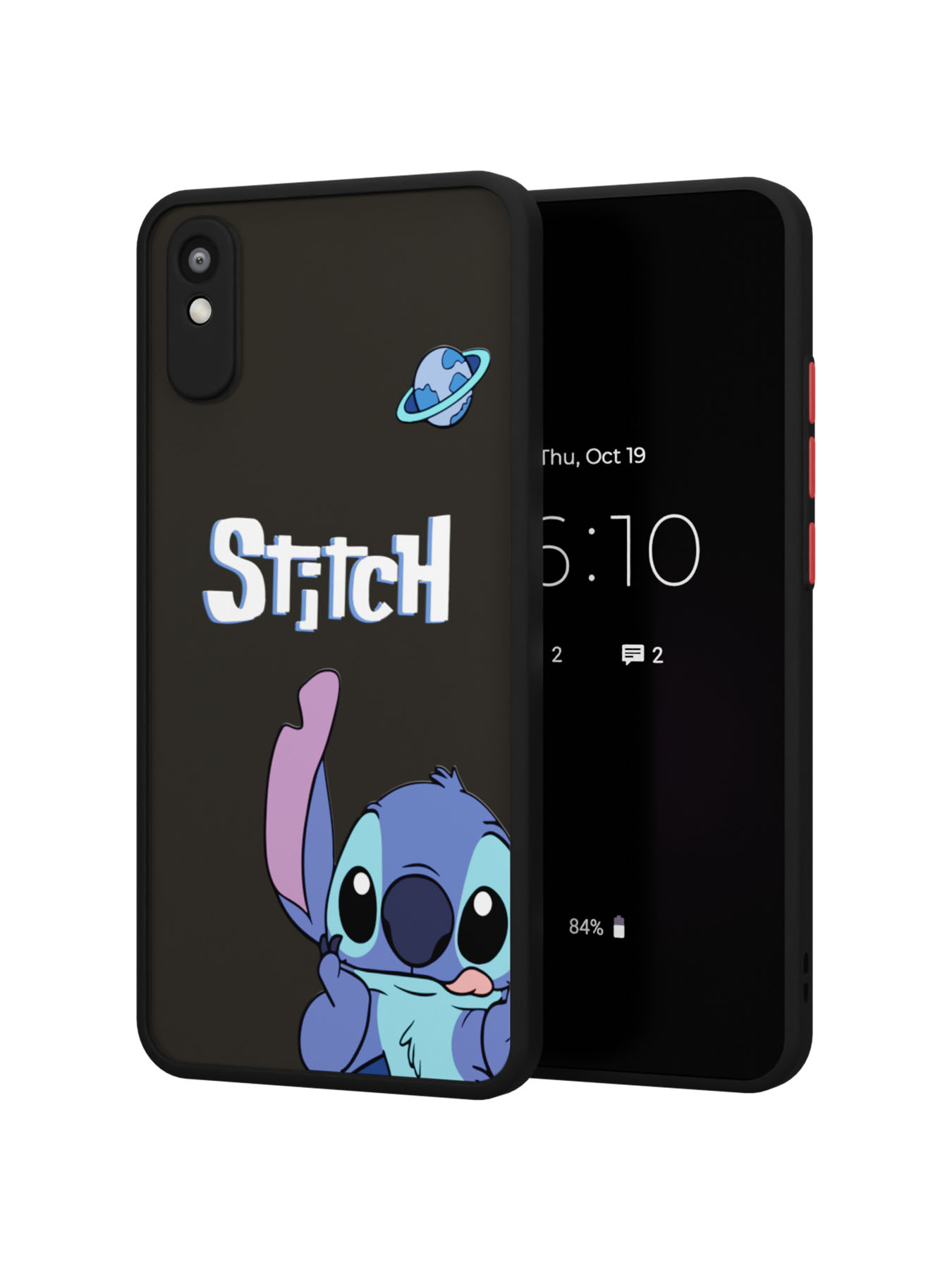 Противоударный чехол для Xiaomi Redmi 9A "NOVEL: Stitch planet"