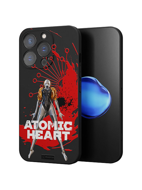 Силиконовый чехол для Apple iPhone 14 Pro "Atomic Heart: Правая близняшка"