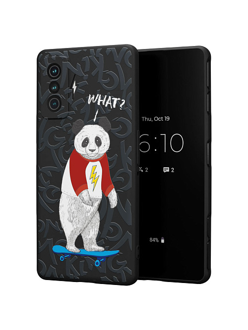 Силиконовый чехол для Xiaomi Redmi K50 Gaming Edition "Панда what?"