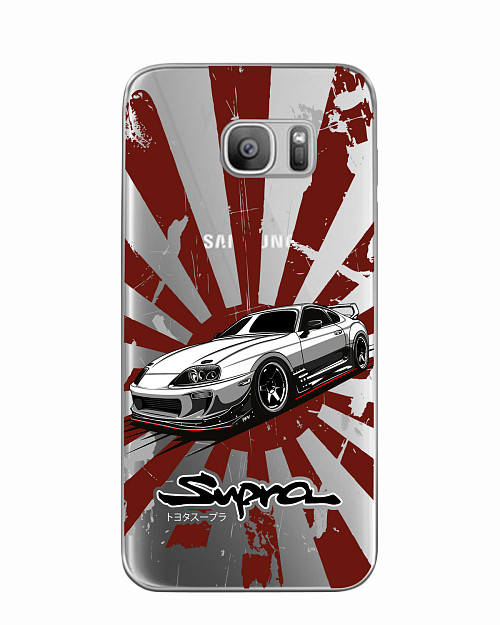 Силиконовый чехол для Samsung Galaxy S7 Toyota Supra