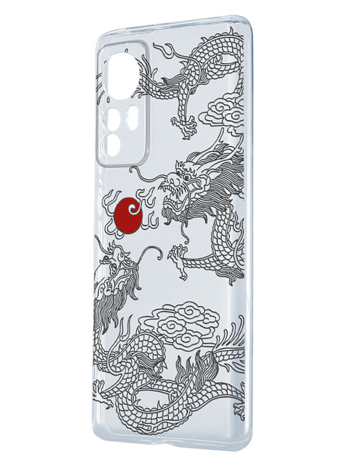 Силиконовый чехол для Xiaomi 12 Pro Японский дракон