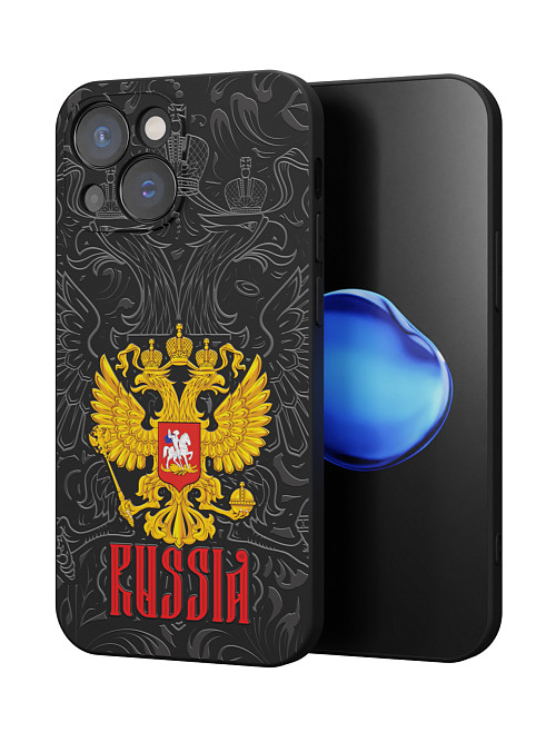 Силиконовый чехол для Apple iPhone 15 "Россия"