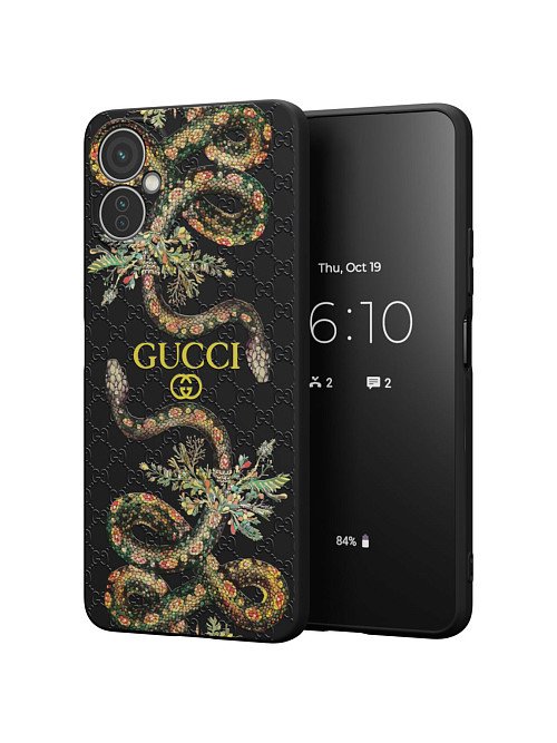 Силиконовый чехол для Tecno Camon 19 Neo "NOVEL: Gucci"