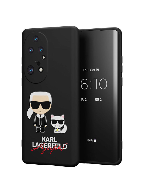 Силиконовый чехол для Huawei P50 Pro "NOVEL: Lagerfeld"