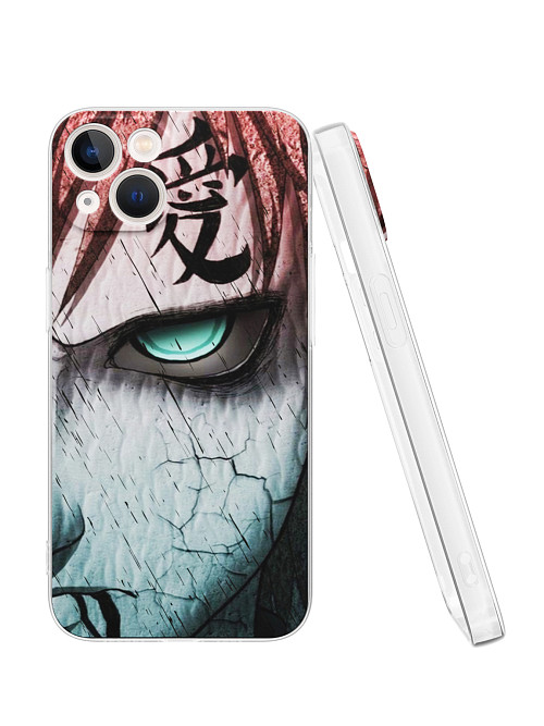 Силиконовый чехол для Apple iPhone 13 "Naruto Shippuden - Gaara grimm face"