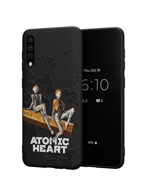 Силиконовый чехол для Samsung A30s "Atomic Heart: Боевые близняшки"