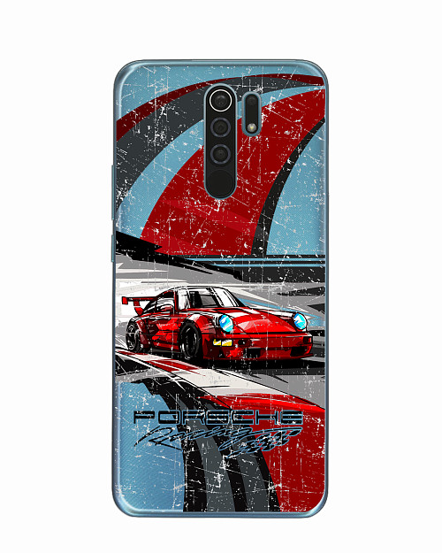 Силиконовый чехол для Xiaomi Redmi 9 "Porsche 911"