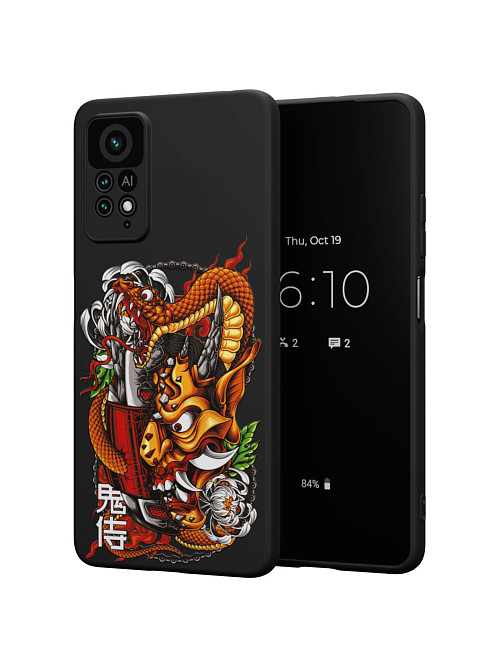 Силиконовый чехол для Xiaomi Redmi Note 12 Pro (4G) "Змея"