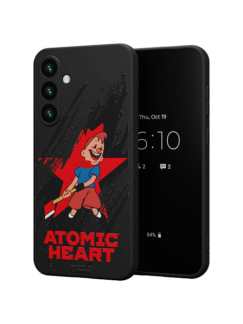 Силиконовый чехол для Samsung Galaxy S24 Plus "Atomic Heart: Пионер"