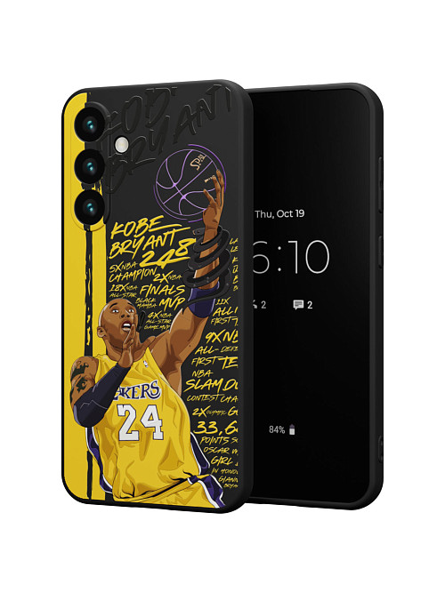 Силиконовый чехол для Samsung Galaxy S24 Plus "NOVEL: Kobe Bryant"