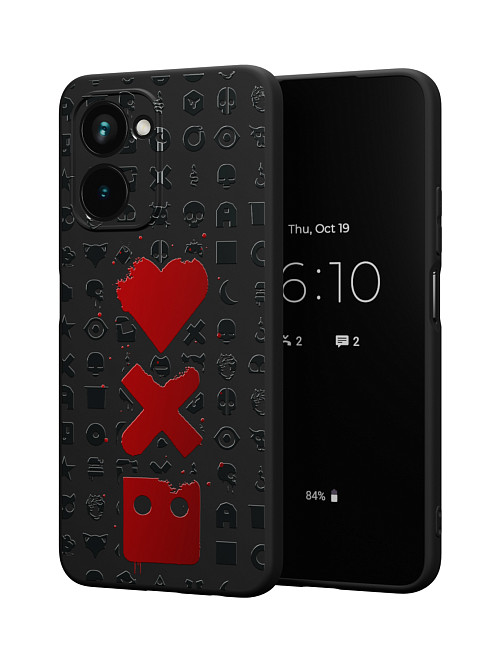 Силиконовый чехол для realme C33 "Love Death Robots"