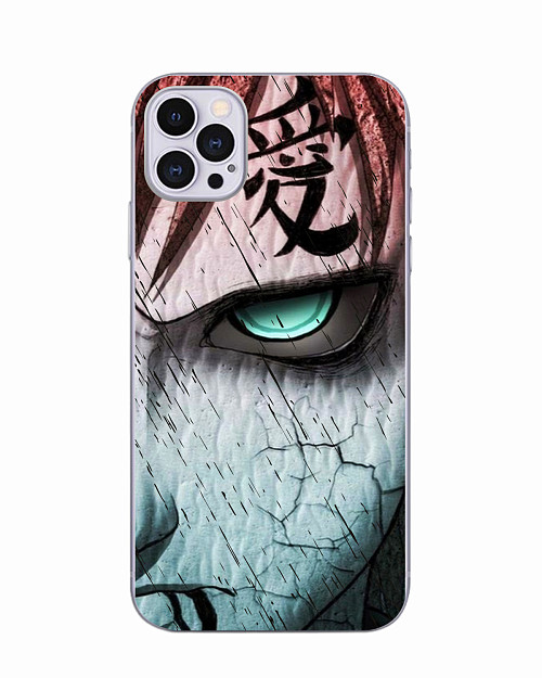 Силиконовый чехол для Apple iPhone 12 "Naruto Shippuden - Gaara grimm face"