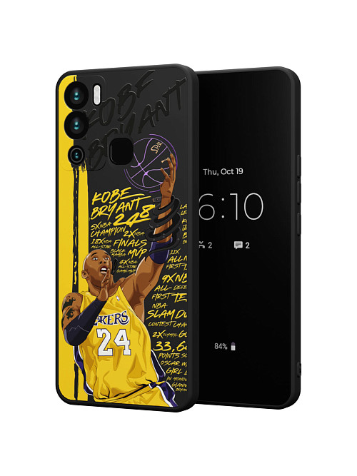 Силиконовый чехол для Infinix Hot 12i "NOVEL: Kobe Bryant"