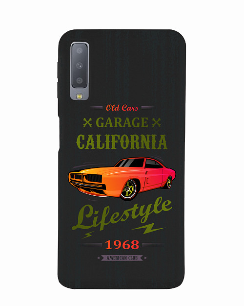 Силиконовый чехол для Samsung A7 2018 (A750) Musclecar California