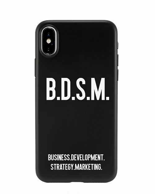 Силиконовый чехол для Apple iPhone X "B.D.S.M."