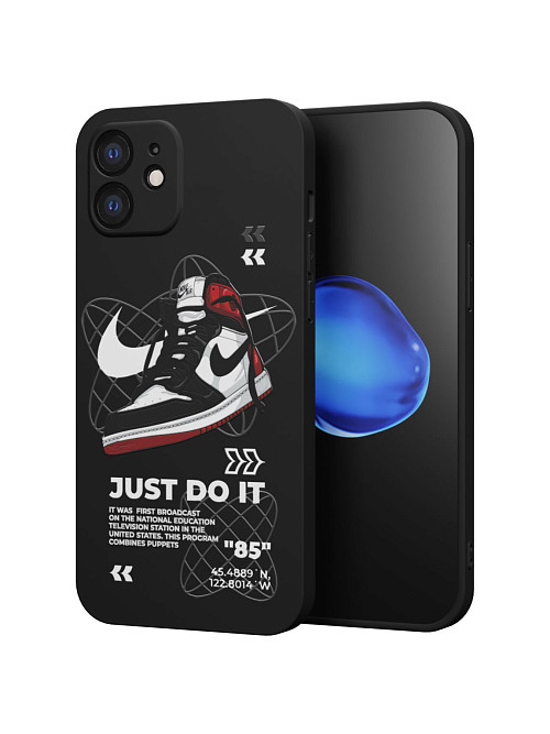 Силиконовый чехол для Apple iPhone 12 "NOVEL: Just Do It"