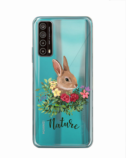 Силиконовый чехол для Huawei P Smart (2021) "Кролик"