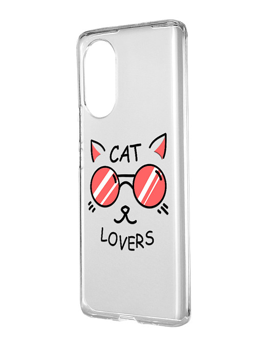 Силиконовый чехол для Huawei Nova 8 Cat lovers