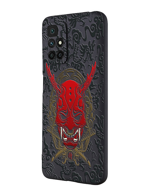 Силиконовый чехол для Xiaomi Redmi 10 Red Oni mask