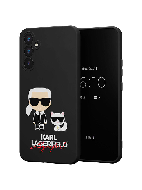 Силиконовый чехол для Samsung Galaxy A34 (5G) "NOVEL: Lagerfeld"