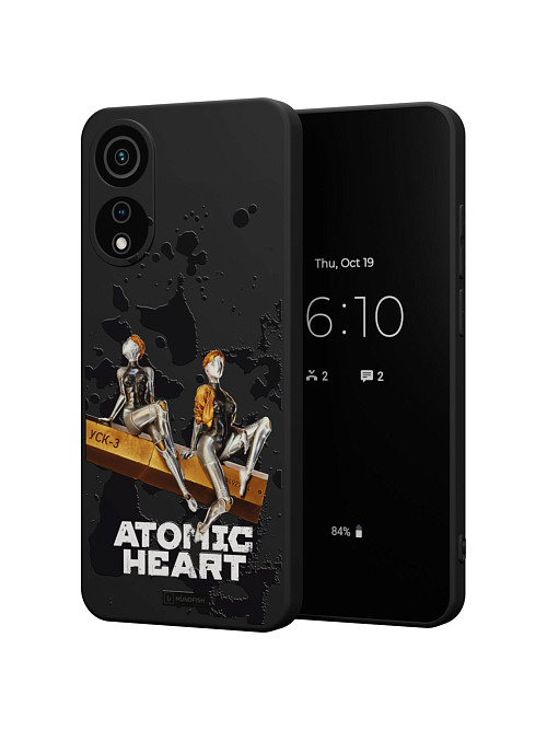 Силиконовый чехол для OPPO A78 (4G) "Atomic Heart: Боевые близняшки"