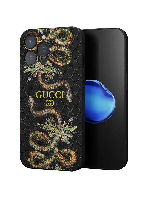 Силиконовый чехол для Apple iPhone 13 Pro Max "NOVEL: Gucci"