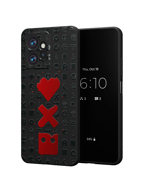 Силиконовый чехол для Xiaomi Redmi Note 12 (4G) "Love Death Robots"