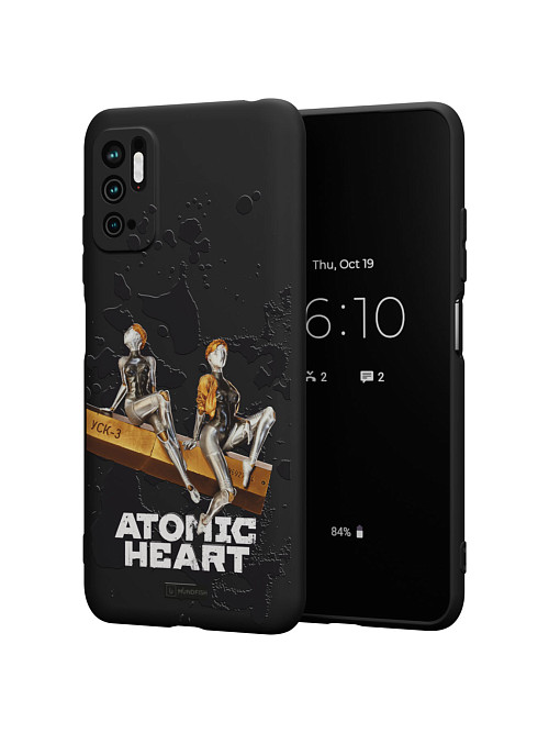 Силиконовый чехол для Xiaomi Redmi Note 10T "Atomic Heart: Боевые близняшки"