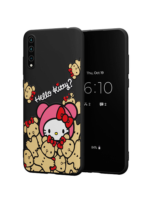 Силиконовый чехол для Huawei Y8p "NOVEL: Хеллоу Китти и медведи"