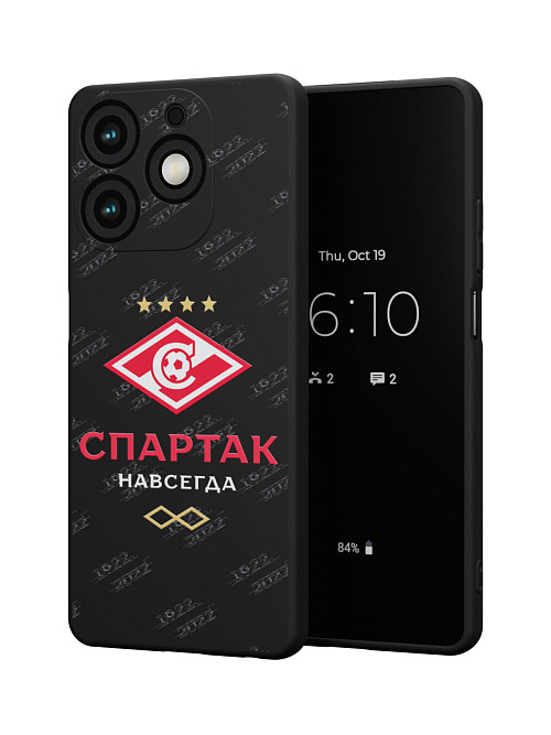 Силиконовый чехол для Tecno Spark 10 Pro "Спартак - навсегда"