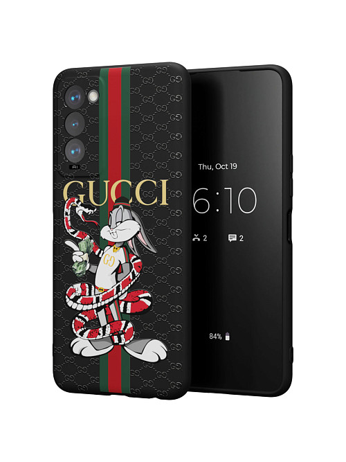 Силиконовый чехол для Tecno Camon 18T "NOVEL: Багз Банни Gucci"