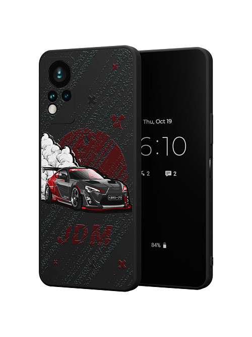 Силиконовый чехол для Infinix Hot 12 G88 "JDM чёрная машина"