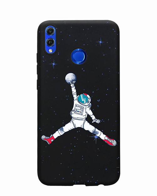 Силиконовый чехол для Honor 8X (2018) Космический баскетбол