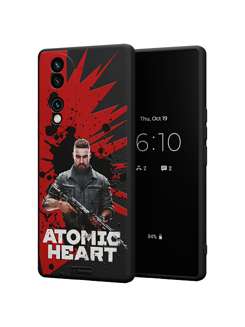 Силиконовый чехол для Honor 70 "Atomic Heart: Майор Нечаев"