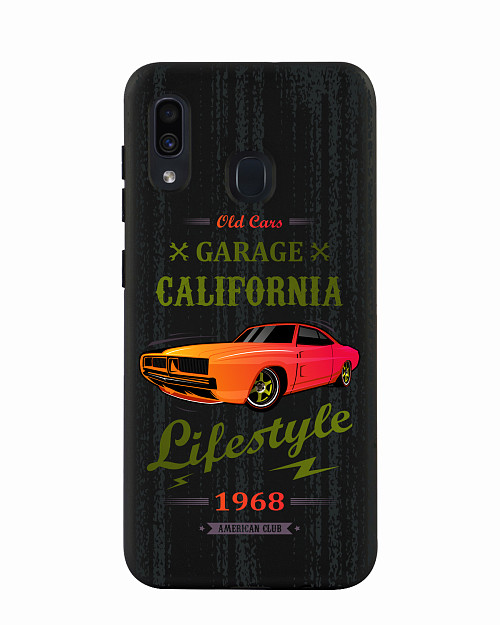 Силиконовый чехол для Samsung Galaxy A20 Musclecar California