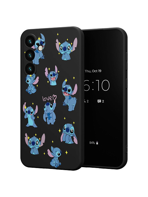 Силиконовый чехол для Samsung Galaxy S24 Plus "NOVEL: Stitch love"