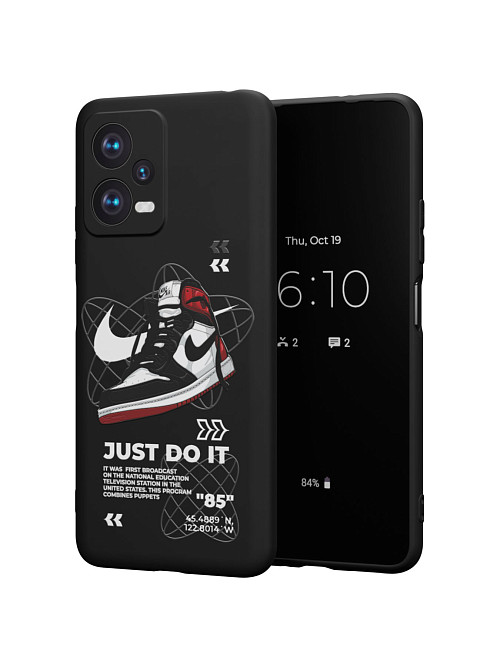 Силиконовый чехол для Poco X5 (5G) "NOVEL: Just Do It"