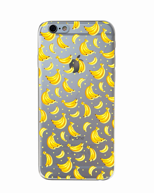 Силиконовый чехол для Apple iPhone 6 Бананы