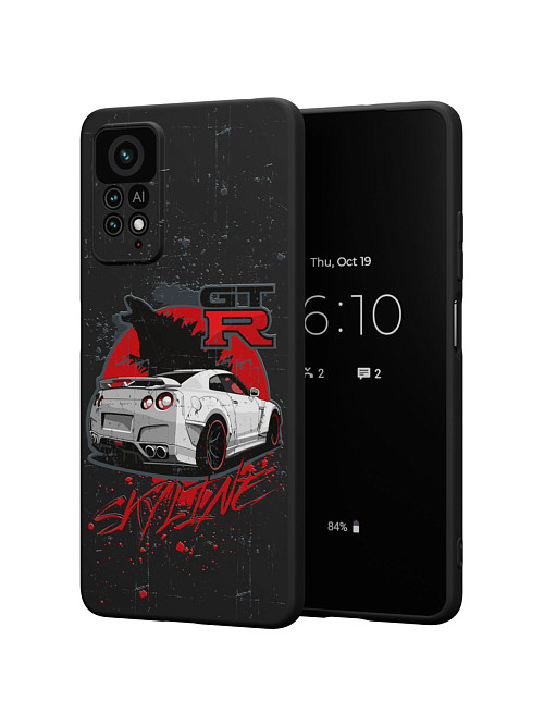 Силиконовый чехол для Xiaomi Redmi Note 12 Pro (4G) "Nissan SKYLINE GTR"