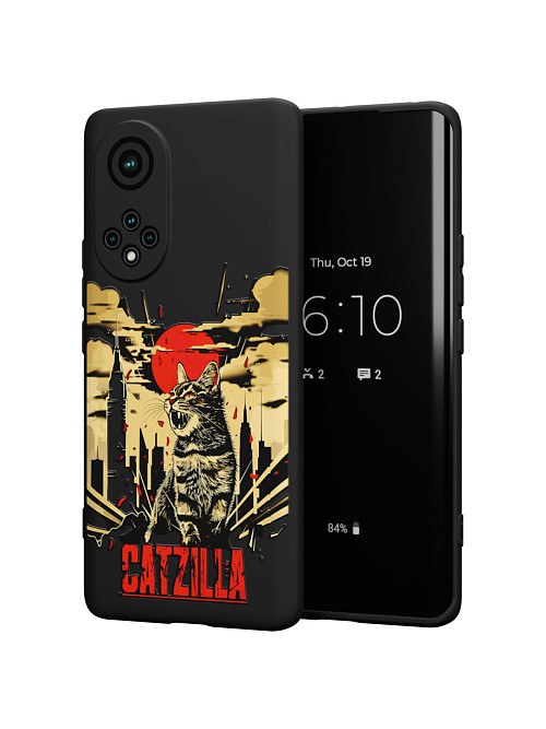 Силиконовый чехол для Honor 50 "Catzilla"