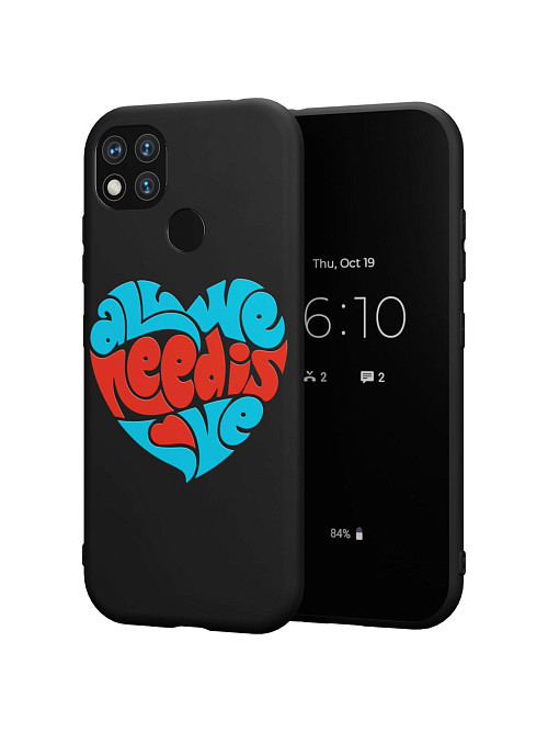 Силиконовый чехол для Xiaomi Redmi 9C "All we needs love"