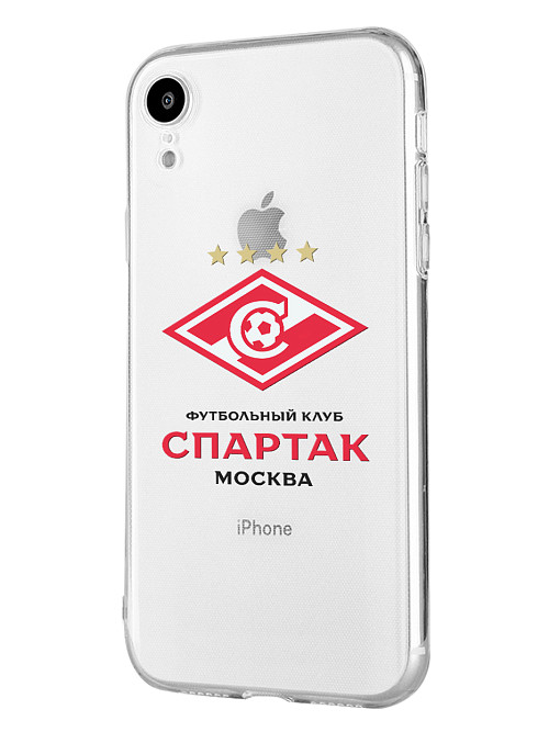 Силиконовый чехол для Apple iPhone Xr "Российский футбольный клуб Спартак"
