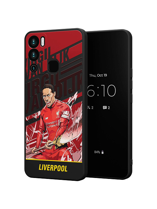 Силиконовый чехол для Infinix Hot 12i "NOVEL: Liverpool"