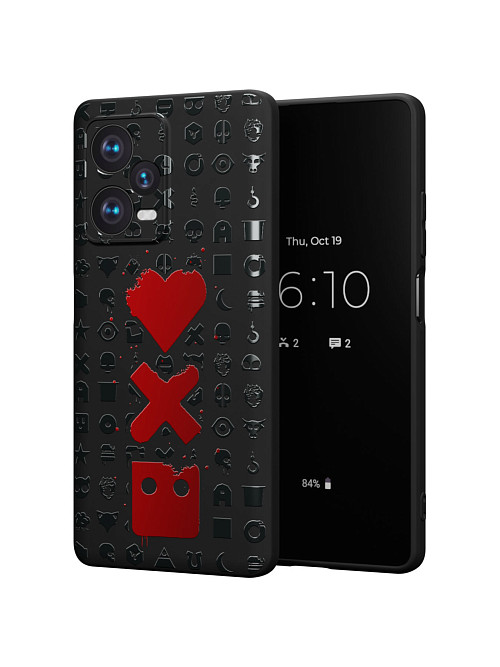 Силиконовый чехол для Xiaomi Redmi Note 12 Pro+ (5G) "Love Death Robots"