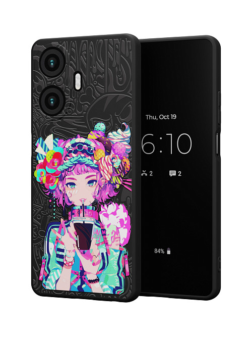 Силиконовый чехол для Realme C55 "Lolipop girl"