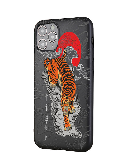 Силиконовый чехол для Apple iPhone 11 Pro "Китайский тигр"