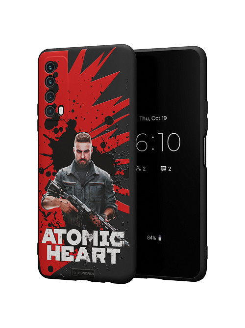 Силиконовый чехол для Huawei P Smart (2021) "Atomic Heart: Майор Нечаев"