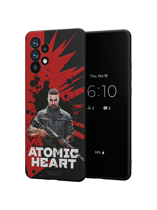 Силиконовый чехол для Samsung Galaxy A32 (4G) "Atomic Heart: Майор Нечаев"